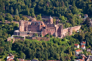 Schlossruine Heidelberger Schloss in Heidelberg am Neckar, Kurpfalz