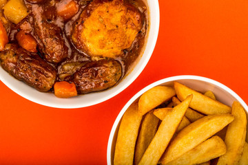 Traditional British Lincolnshire Sausage Cobbler