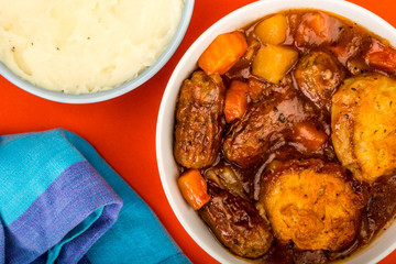 Traditional British Lincolnshire Sausage Cobbler