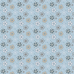 Simple pastel floral pattern