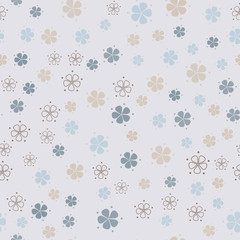 Simple pastel floral pattern