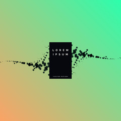 minimal black particles vector background