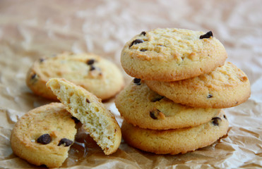 Cookie Butter Chocolate Chip on brown paper