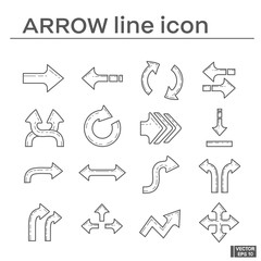 Set of arrow icons.