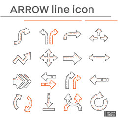Set of arrow icons.