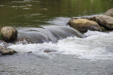 Rocks in the middle of the water