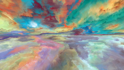 Obraz na płótnie Canvas Cloud Abstract Landscape
