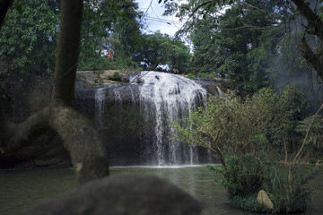 Prenn waterfall in park near the Dalat city, Vietnam