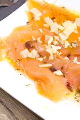 carpaccio de saumon