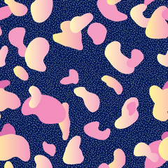 Abstract dot seamless pattern. Stylish dotted background of 80s