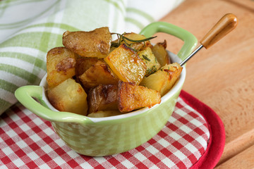 baked  potatoes with rosemary