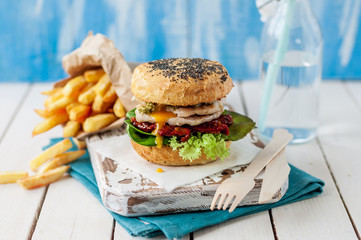 Italian Style Turkey Burger