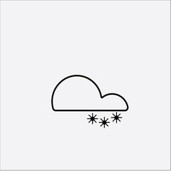 Snow vector icon