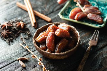 dried dates fruit (Date palm)