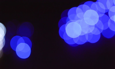 Blue bokeh abstract background