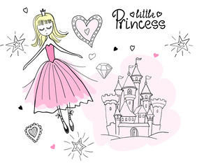 Little princess in the clouds.