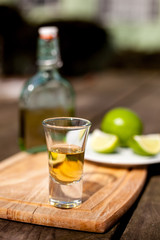 Tequilla in glass