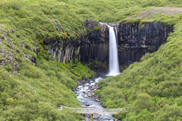 Svartifoss waterfall at Skaftafell