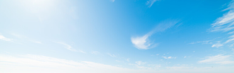 Naklejka na ściany i meble Blue sky and small clouds in California