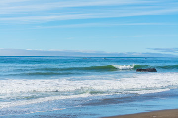 Waves in Central California coastline