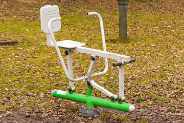 fitness equipment for exercise in park