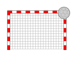 goal handball illustration