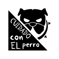 danger dog message in spanish language