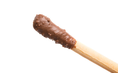 stick with chocolate glaze