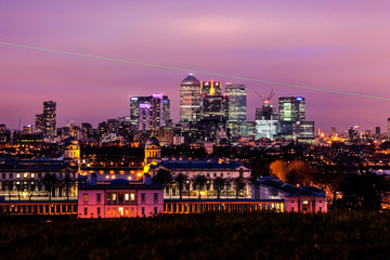 Fototapeta premium Banks from Greenwich site 