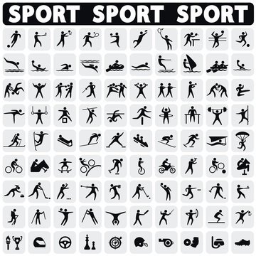 sports icons set.