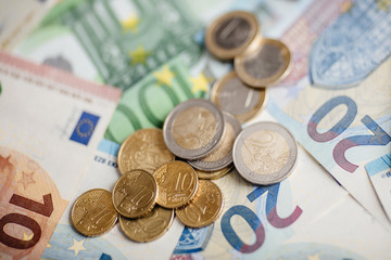 Euro Money. euro cash background. Euro Banknotes
