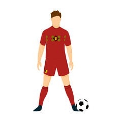Fototapeta na wymiar Belgium Football Jersey National Team World Cup Illustration