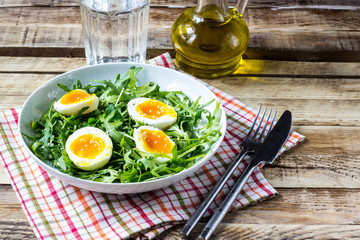 Easter spring salad with fresh vegetables