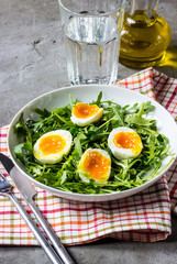 Easter spring salad with fresh vegetables