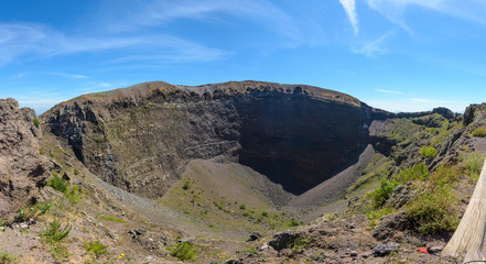 On the verge of a magnificent volcano, Vesuvius