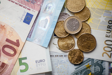 Euro Money. euro cash background. Euro Banknotes