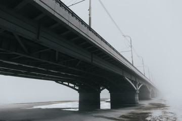 Bridge in Fog, mysterious mood
