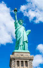 Fototapeta premium New York City, NY USA - 05/01/2015 - The Statue of Liberty