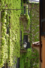 Beautiful alley in Italy, Lake Como