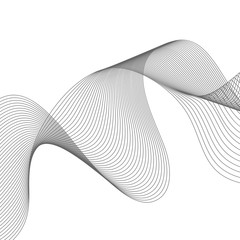 Vector illustration. Light bright colors linear wavy lines for backdrop. Abstract background.