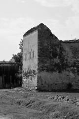 Fortified medieval saxon evangelic church in the village Mercheasa, Transylvania, Romania. The...