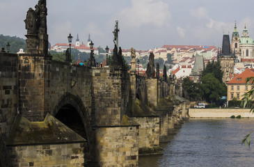 Fototapeta na wymiar Prague Karl bridge 