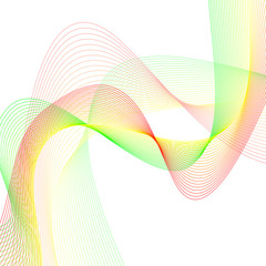 Vector illustration. Light bright colors linear wavy lines for backdrop. Abstract background.
