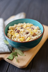morning healthy breakfast, dietary meal porridge porridge muesli