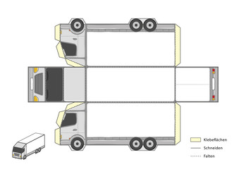 Bastelvorlage LKW