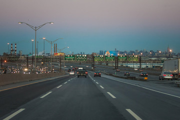 Fototapeta na wymiar American highway in New York City