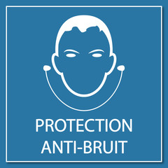 Logo protection contre le bruit.