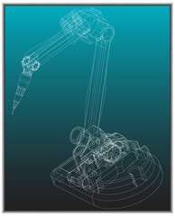 3d model of a welding robot