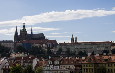 Naklejka na ściany i meble Old downtown of Prague