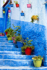 Blaue Stadt Chefchaouen Marokko